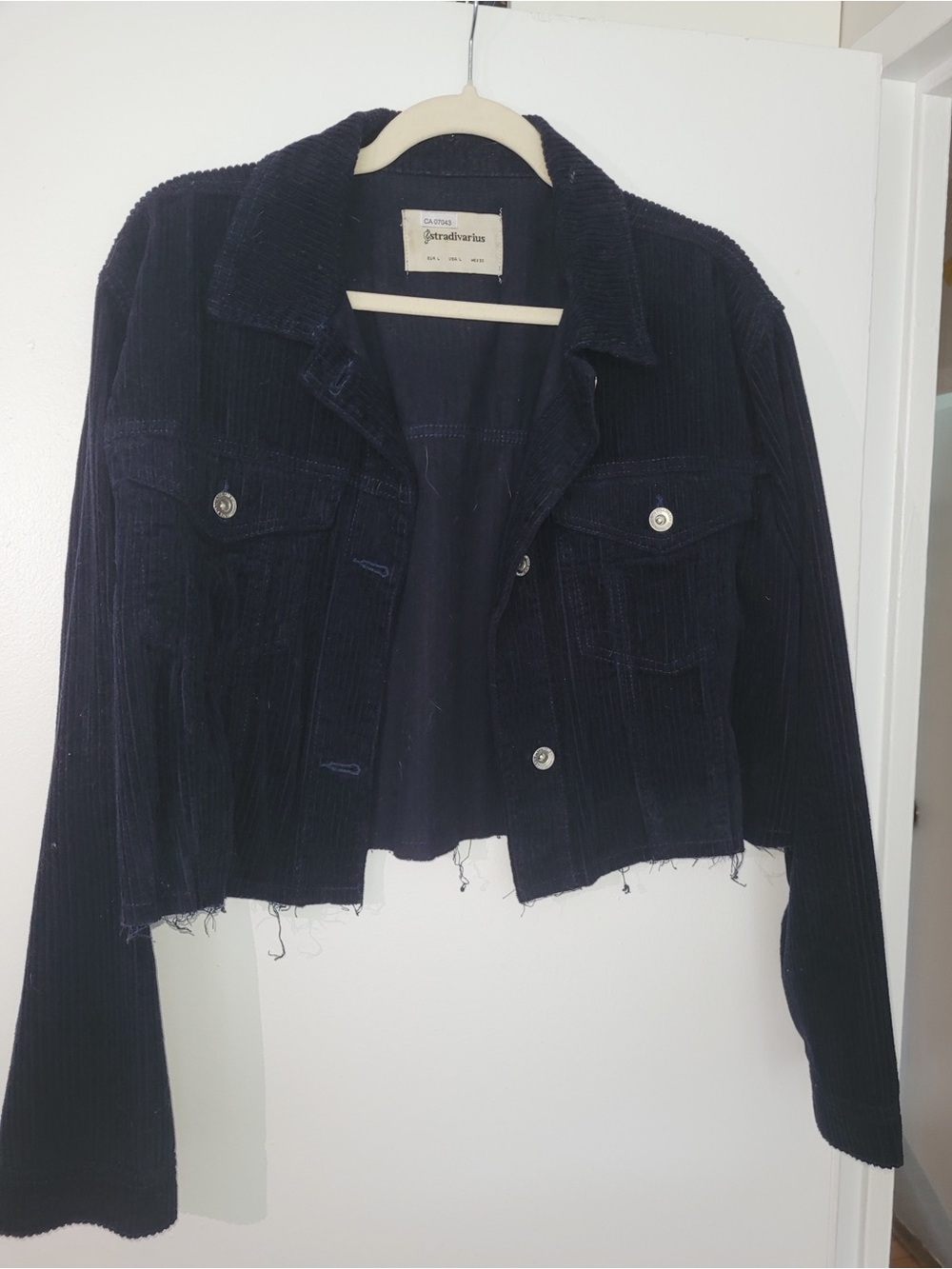 Cropped corduroy jacket